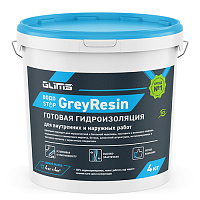 Гидроизоляция эластичная с защитой от УФ-лучей GLIMS GreyResin, 4 кг ведро – ТСК Дипломат